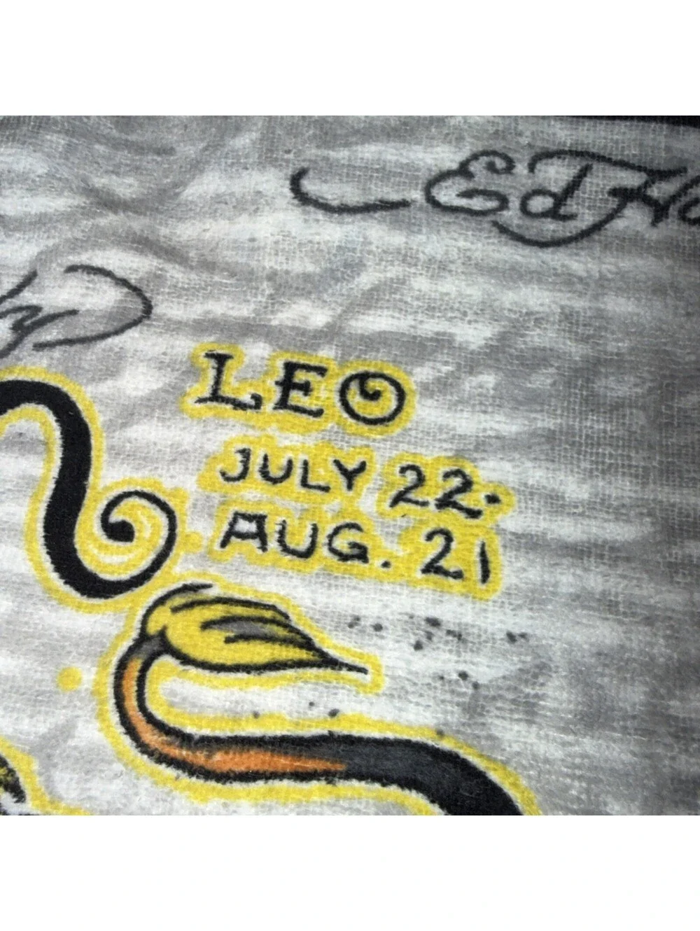 AUTHENTIC ED HARDY 100% COTTON BEACH TOWEL, 36